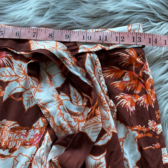 MAAJI Anthro Revolve Watercolour Blush Chloe Long Wrap Skirt Size Medium - Picture 4 of 11